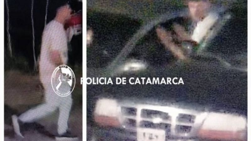 Por las cámaras pudieron ver cómo forzaba puertas de vehículos