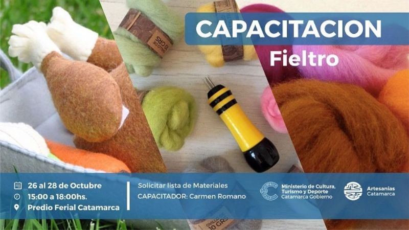 Artesanías capacitará en fieltro y tejido en vicuña