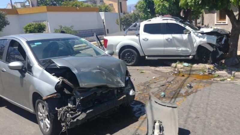 Violento choque dejó dos heridos