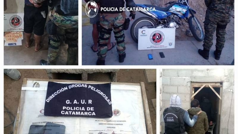 Narco reincidente en Pomán y Andalgalá