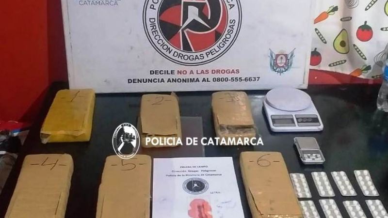 Secuestraron panes de marihuana