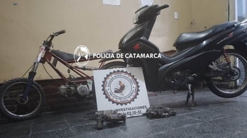 Secuestran dos motocicletas en un allanamiento