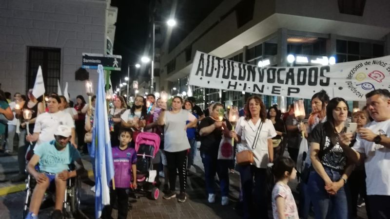 Protesta en salud, marcha de las antorchas