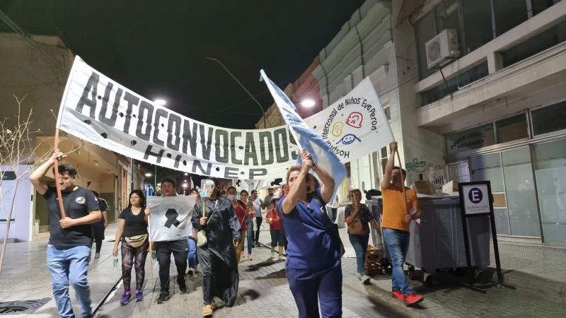 Protesta en salud, marcha de las antorchas
