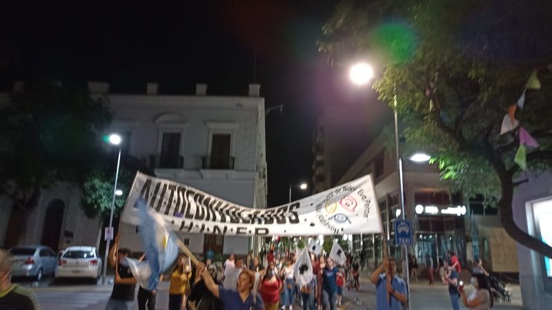 Protesta en salud, marcha de las antorchas