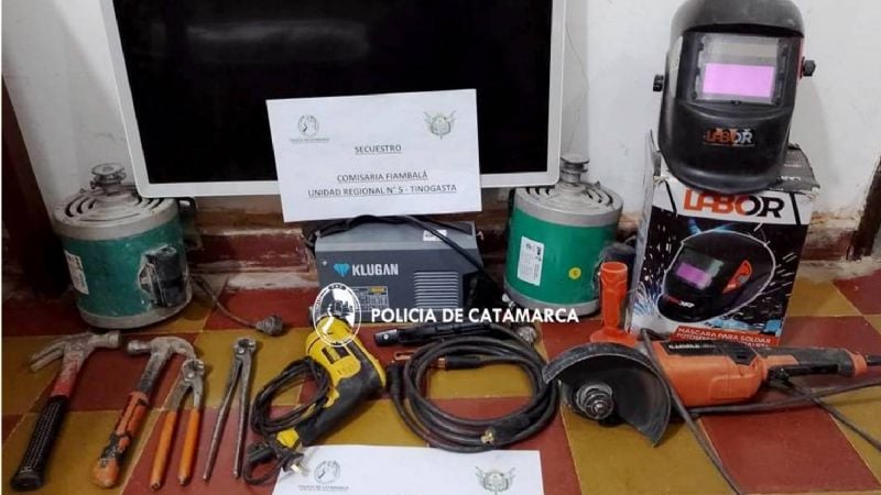 Policías recuperaron elementos sustraídos