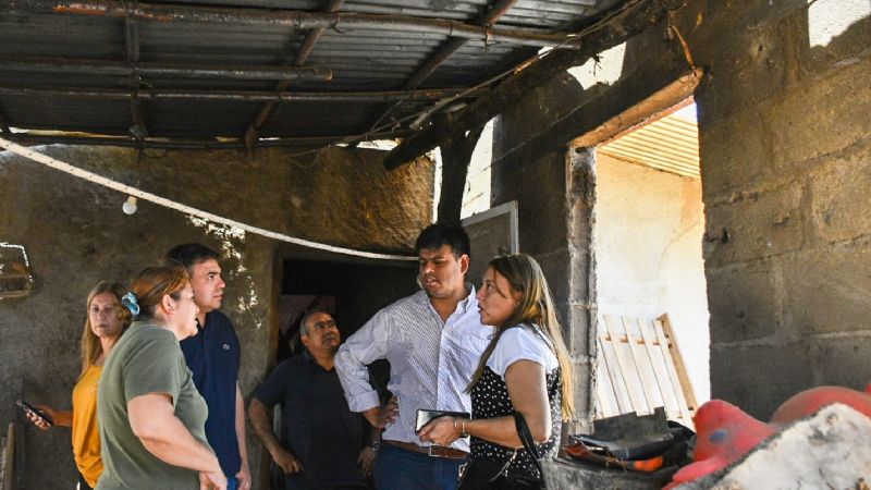 Gobierno relevó y asistió a familias tras temporal en Los Altos