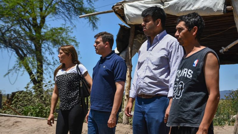 Gobierno relevó y asistió a familias tras temporal en Los Altos