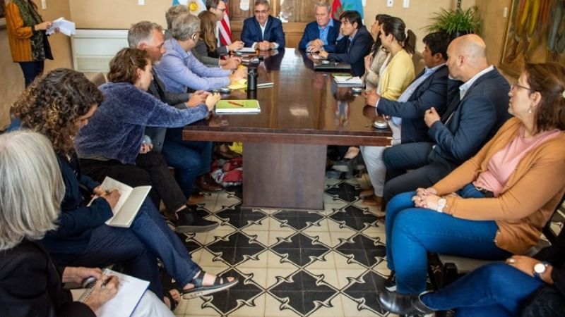 Jalil recibió a la comitiva del programa Aprovechamiento Sostenible del Litio en Salmuera