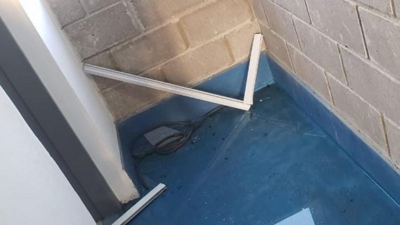 Robo en la planta de tratamiento de líquidos cloacales