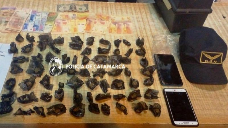 Detenido con droga en un puesto caminero
