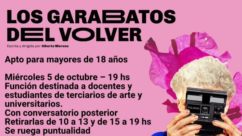 Últimas funciones de “Los garabatos del volver”
