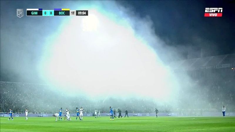 Gimnasia-Boca, suspendido por incidentes