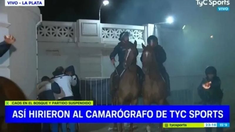 Un camarógrafo sufrió heridas de balas de goma