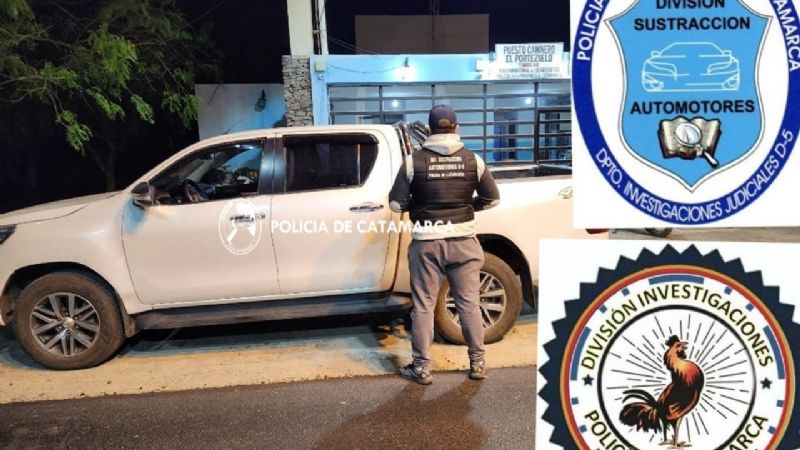 Secuestraron una camioneta “gemela” en Valle Viejo