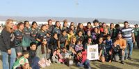 LOS SUREÑOS campeón del Fútbol Femenino chacarero, con la Copa 