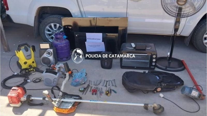 En una casa encuentran gran cantidad de elementos robados