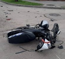 Motociclista lesionado en Valle Viejo