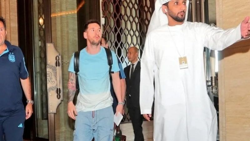 Messi se sumó a la Selección en Emiratos Árabes Unidos