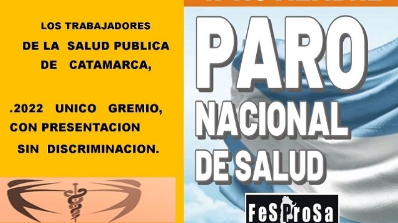 Paro nacional de la salud pública