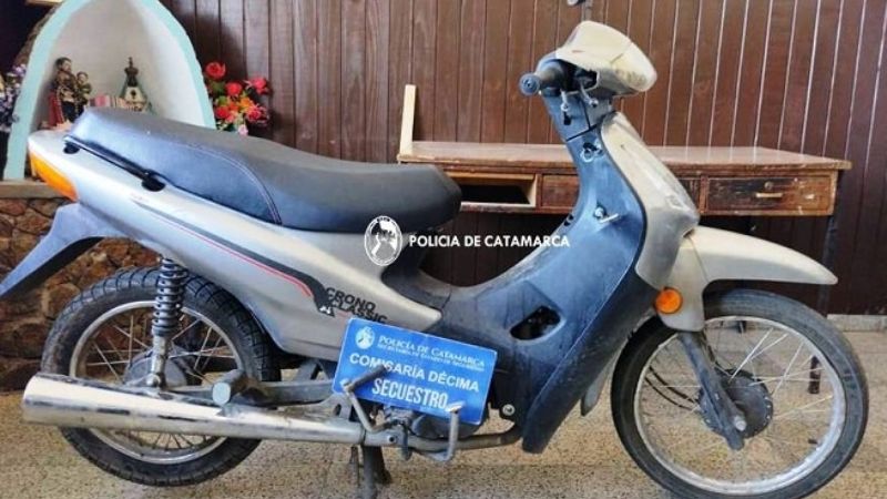 Tenía una moto robada