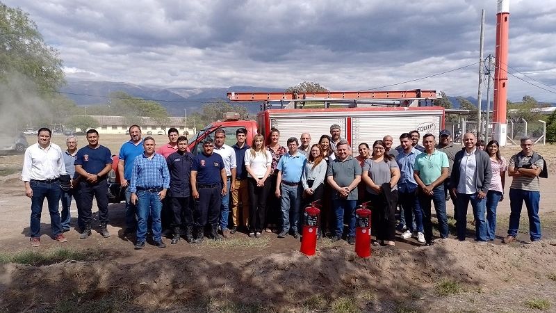 Modernización se capacitó en gestión de incendios y el uso de extintores