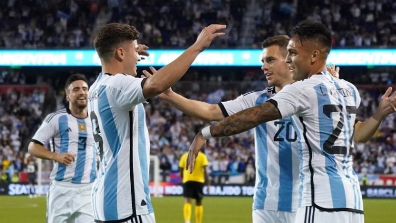 Argentina ante Emiratos Árabes en la previa del Mundial