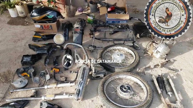 Tras un registro domiciliario recuperan la totalidad de motopartes