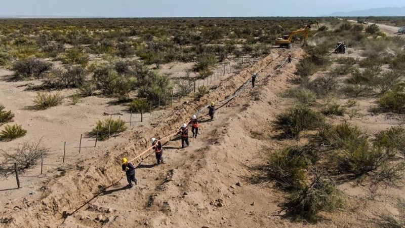 Extensión de fibra óptica en el tramo Villa Mazán-Andalgalá