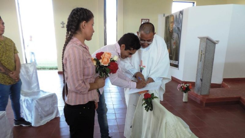 Primer casamiento en la capilla de la cárcel