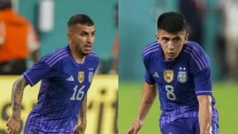 Locura en Ezeiza para despedir a Ángel Correa y Almada