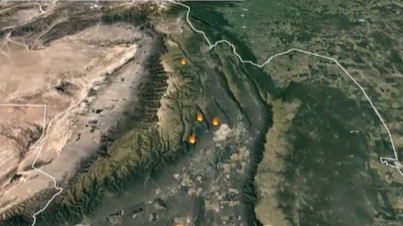 Incendios forestales en Capital, Capayán, y Ambato