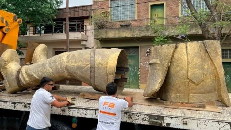 La estatua de Gallardo ya está en el Monumental