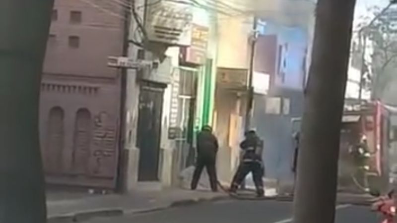 Incendio en un cotillón del Centro