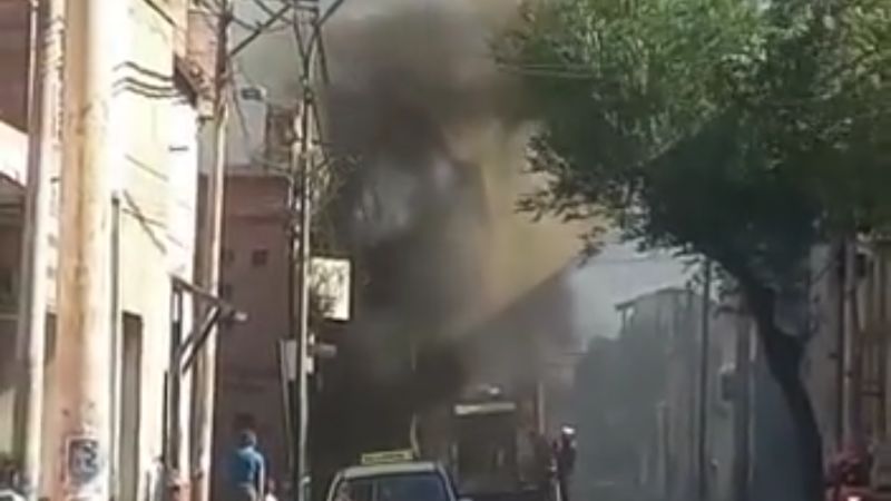 Incendio en un cotillón del Centro