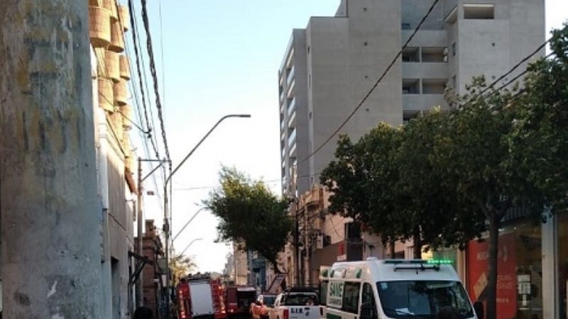 Incendio en un cotillón del Centro