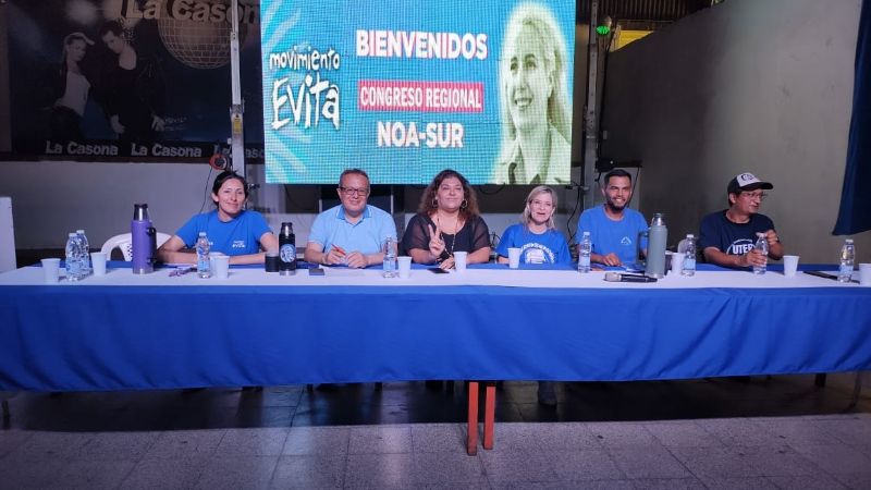 Gran convocatoria del Congreso Regional  NOA SUR del Movimiento Evita