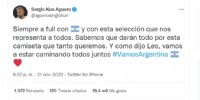 El posteo del Kun Agüero en la previa al debut de la Selección Argentina en el Mundial de Qatar 2022.