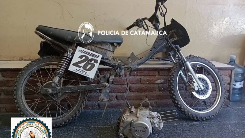 Secuestran tres motos tras allanamientos