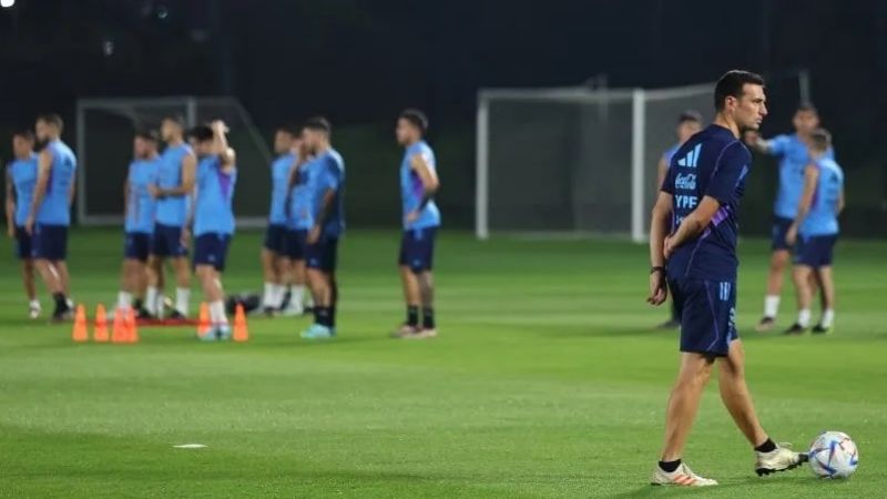 Scaloni habla antes del cruce con México