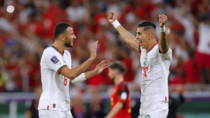 Querés más sorpresas; Marruecos bajó a Bélgica: 2-0