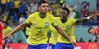 CASEMIRO metió un golazo para el triunfo de Brasil, sobre Suiza.