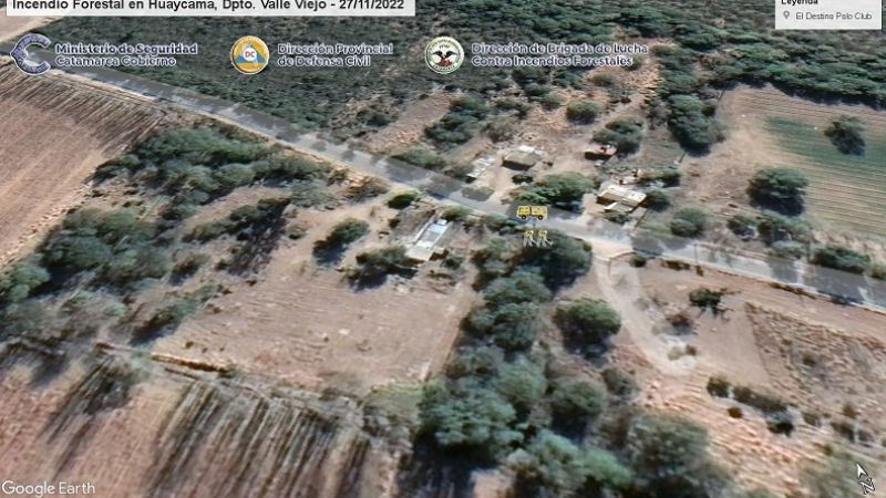 Incendio forestal en Humaya