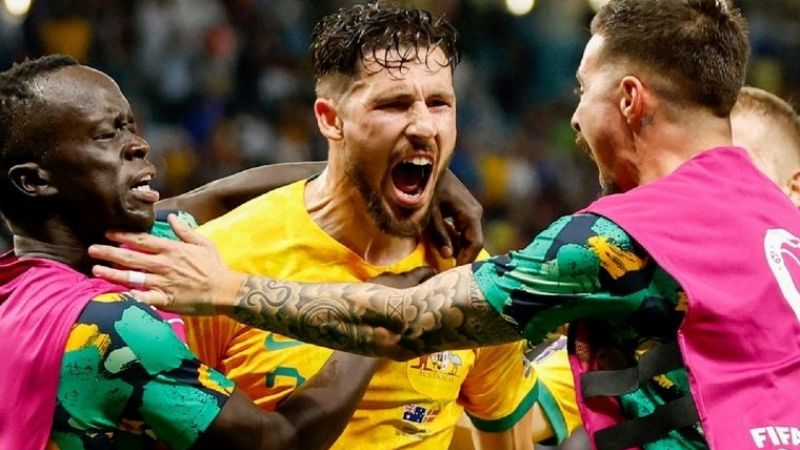Australia eliminó a Dinamarca y será rival de Argentina