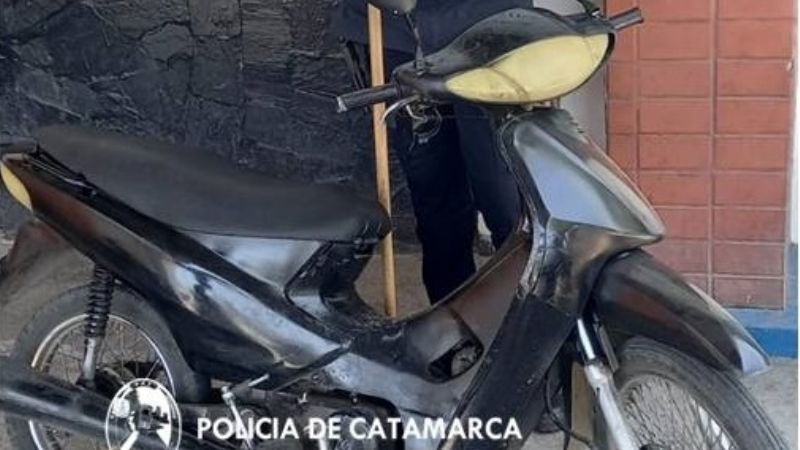 Recuperan una moto en el sur de la ciudad