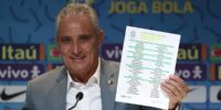 TITE, entrenador de Brasil, al dar la nómina de los 26 seleccionados.
