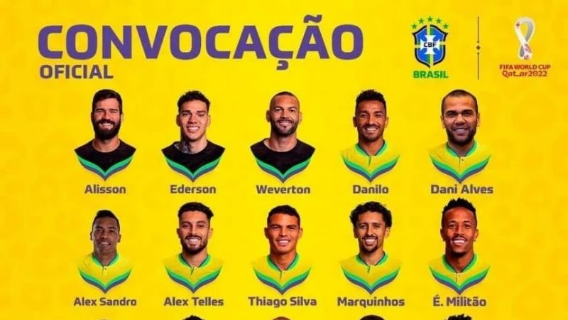 Brasil dio una lista con sorpresas, para el Mundial de Qatar 2022
