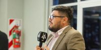 CLAUDIO ARAGÓN habló en representación del Círculo de Periodistas Deportivos de Catamarca (CPDC).
