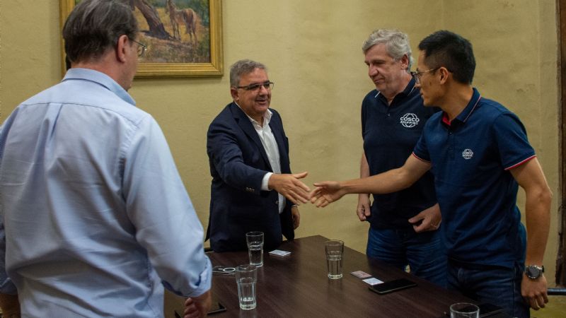 Raúl recibió a la naviera más grande del mundo