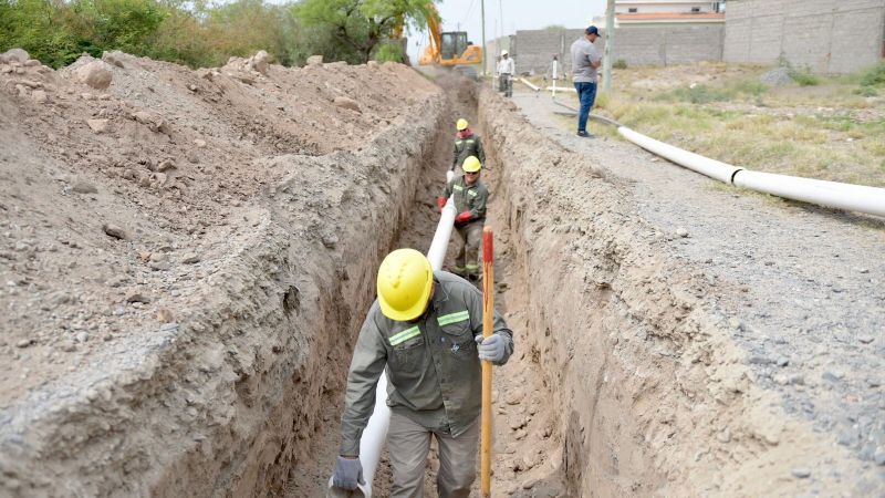 Mejoras en el servicio de agua y cloacas para Barrio Lomas del Tala